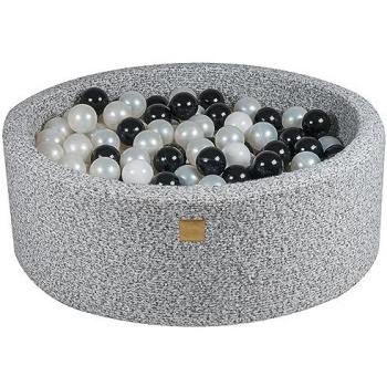 Piscina de Bolas MeowBaby 90x30cm Negro/Blanco/Perla