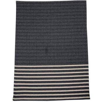 Plaid morbido grigio a righe per bambini