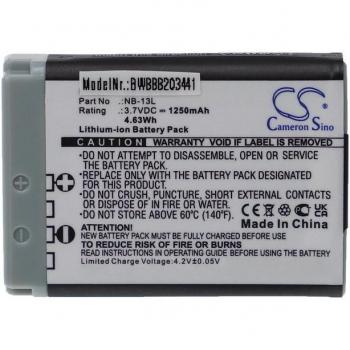 Vhbw Canon NB-13L Ersatzbatterie