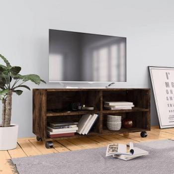 Mueble para TV con Ruedas Vidaxl Maison du'Monde, Roble Contrachapado