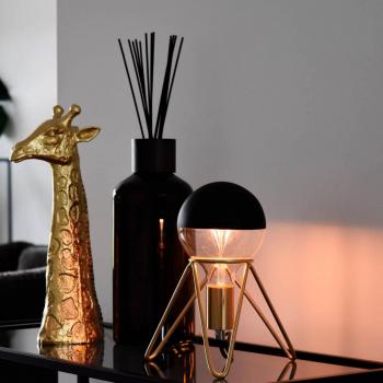 Ampoule LED Globe Calex G125 Top Tête Miroir E27 4W Noire Ø12,5 cm