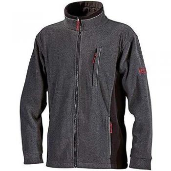 Pamir Soft Fleece Jacke – Große, Grau-Schwarz