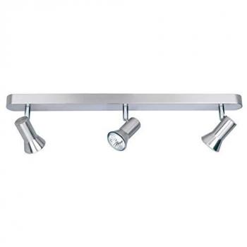 3 Faretti a barra acciaio spazzolato GU10