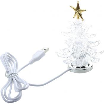 Miniatur-Weihnachtsbaum mit USB-Anschluss und mehrfarbigen LEDs