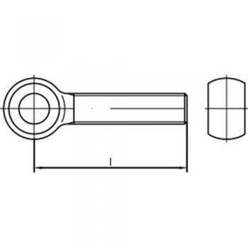 Galvanisch verzinkte Augenschraube DIN 444 8x80