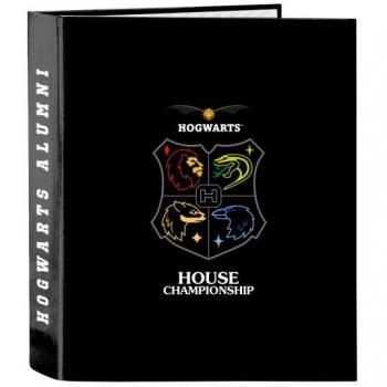Ringpärm “House of Champions” – Harry Potter, A4, svarta & gråa detaljer