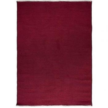 Tappeto Polycotton 160x230 cm Rosso/Grigio