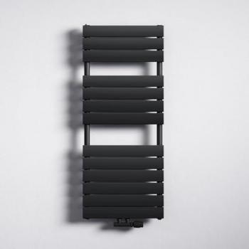 Radiateur Mai & Mai 120x50 Mural Eau Chaude Gris Noir Acier Inoxydable