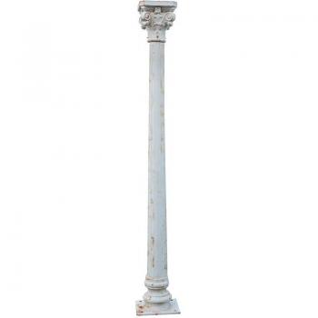 Colonne en Fonte avec Finition Blanche Antique