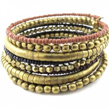 Alma de Oro envejecida – Pulsera Lily Trésors J1124