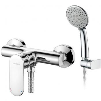 Grifo de Ducha Berlin con Manguera Flexible y Mezclador Monomando