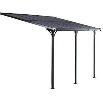 Gardiun Pérgola de Pared Elliot 15 m² Aluminio y Policarbonato