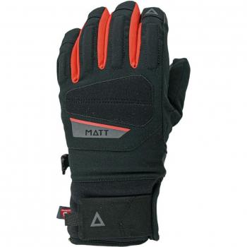 MATT Bondone gants thermo enfant rouge-noir 8-9