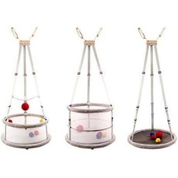 Memola Babywiegeset 3‑in‑1: Schaukel, Laufstall, Federwiege