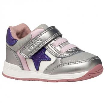 Geox Sneaker Rishon Baby Dark Silver / Purple EU 19