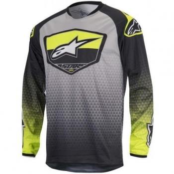 Jersey Mx Alpinestars 2017 Racer Supermatic Florescent-Gris para Niño