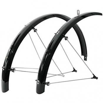 Spatbord set BLUEMELS SHINY 65 BLACK 28 inch