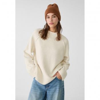 Stradivarius Neutraler Strickpullover S