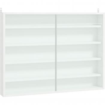 HOMCOM 5-Tier Wall Display Shelf Unit Cabinet for Home Office Ornaments