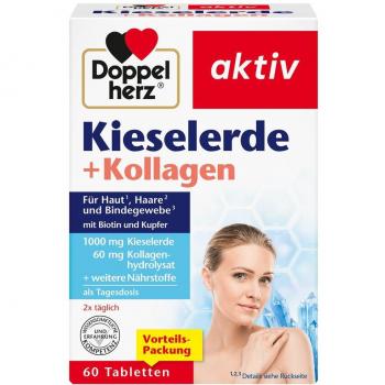 Doppelherz Kieselerde + Kollagen für Haare und Nägel 60 TAB