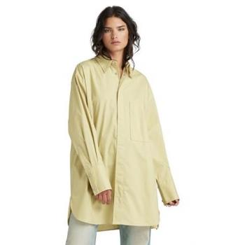 Camicia Verde Leek Oversized Boyfriend Fit G-star Maniche Lunghe M