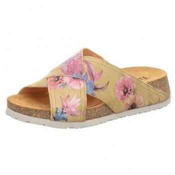 Think! Damen Pantolette Chromfrei Gegerbte Nachhaltige 41 und Ballerinas Ocean mit Wechselfußbett