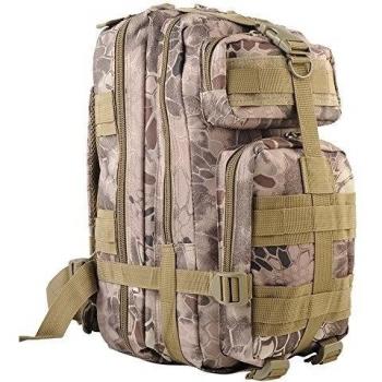 Fuerza Valle Outdoor 3‑Pocket Mochila Militar para Hombre Woodland