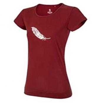 Ocun Women's Classic T Organic Feather T-shirt, Größe XS, Farbe Rot