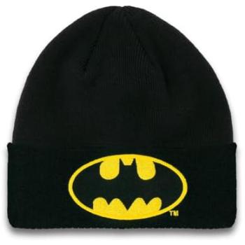 Herren DC Batman Strickmütze – Schwarz & Gelb, 100 % Polyacryl