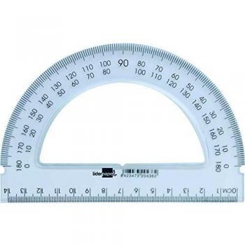 Transferidor plástico base Liderpapel 13 cm