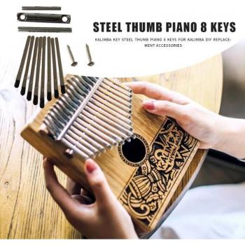 Kalimba de 8 Teclas con Letras y Accesorios