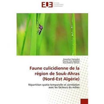 Faune culicidienne de la région de Souk-Ahras (Nord-Est Algérie): Répartition spatio-temporelle et corrélation avec les facteurs du milieu