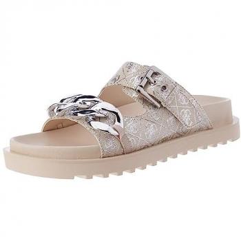 Sandales Guess Femme Fatema Logo Beige