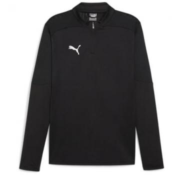Puma Herren 1/4 Zip Training Jacke TeamFINAL F03 in 3XL – Dunkles Schwarz