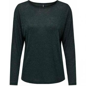 Tee shirt lunga manica col rotondo in maglia sottile donna ONLY M rosa