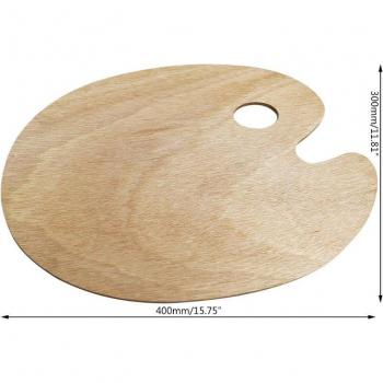 Palette en bois pour artistes avec trou de pouce, peinture à l'huile et acrylique