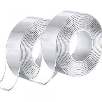 Tape Nano Trasparente 6M Biadesivo Riutilizzabile per Letto