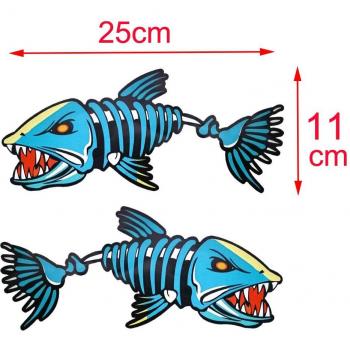 Sticker de Esqueleto de Pescado para Coche y Camión