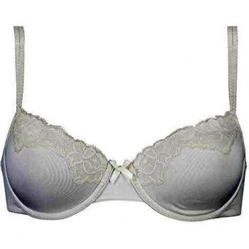 Hunkemöller Soutien-gorge avec armatures rembourrées en dentelle secrète pour femmes blanc B90