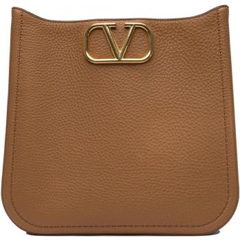 Valentino Garavani Women's One-Size Alltime Beige Logo Plaque Shoulder Bag