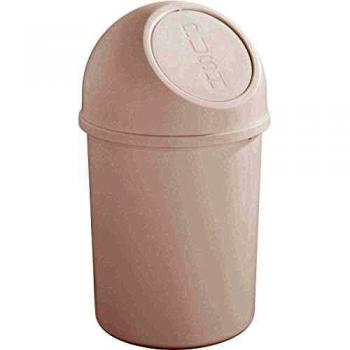 Poubelle à clapet 6 litres helit blanc