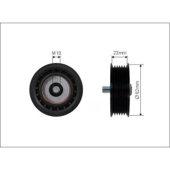 Deflection Pulley, V‑Ribbed Belt (Caffaro 80‑05)