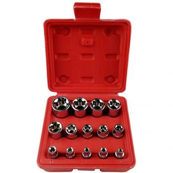 Set de vasos llave 1/4 y 3/8 con cabeza Estrella