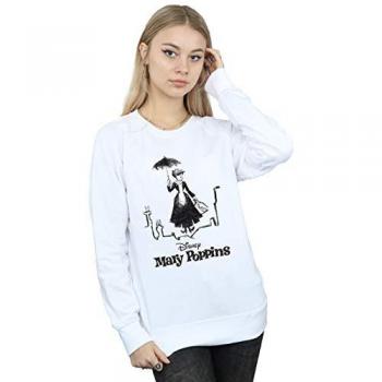 Disney Mary Poppins Rooftop Landing Sweatshirt (White)