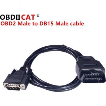 Cable de Extensión Automotriz 1,5 m – OBD2 (DB15) a DB9 RS232