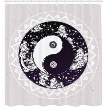 Wasserresistenter Duschvorhang im Boho-Stil