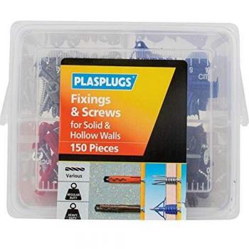 Plasplugs 150-Piece Fixings & Screws Kit for Walls