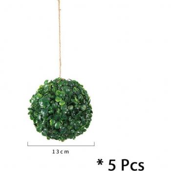 Hanging Faux Greenery Leaf Ball
