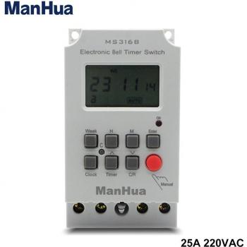 Manhua MS316B 25A Programmable Timer