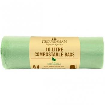 Groundsman 10L composteerbare plastic zakken (verpakking van 24)